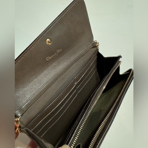 Dior leather saddle wallet on chain - Picture 12 of 16